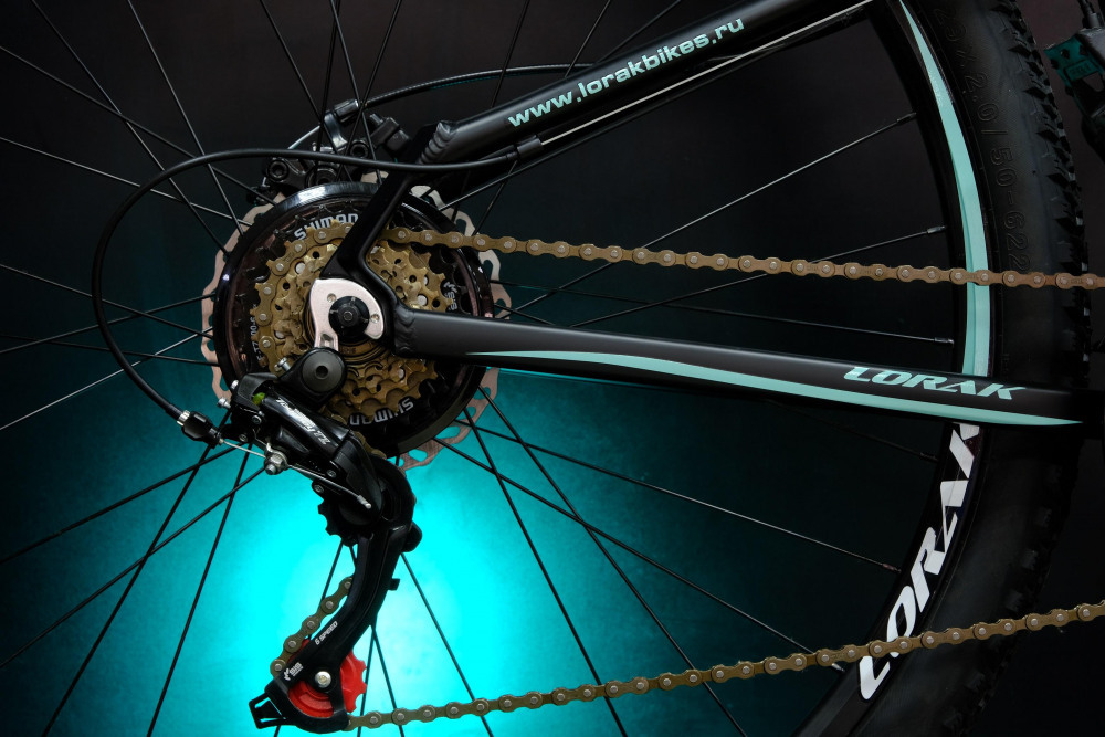 Lorak Glory 1000 Матовый Чёрный/Мятный рама 17 (на рост 155-173)